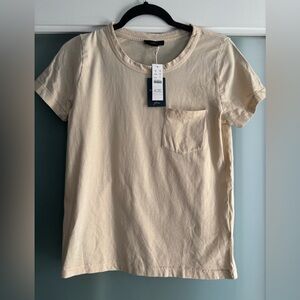 NWT J. Crew Cream Short Sleeve Tee